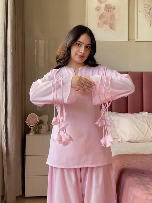 Dream Drape – 3 Piece Cotton Suit with Chiffon Dupatta