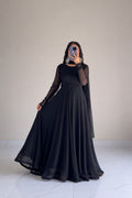 Anarkali – 3 Piece Chiffon Suit with Chiffon Dupatta